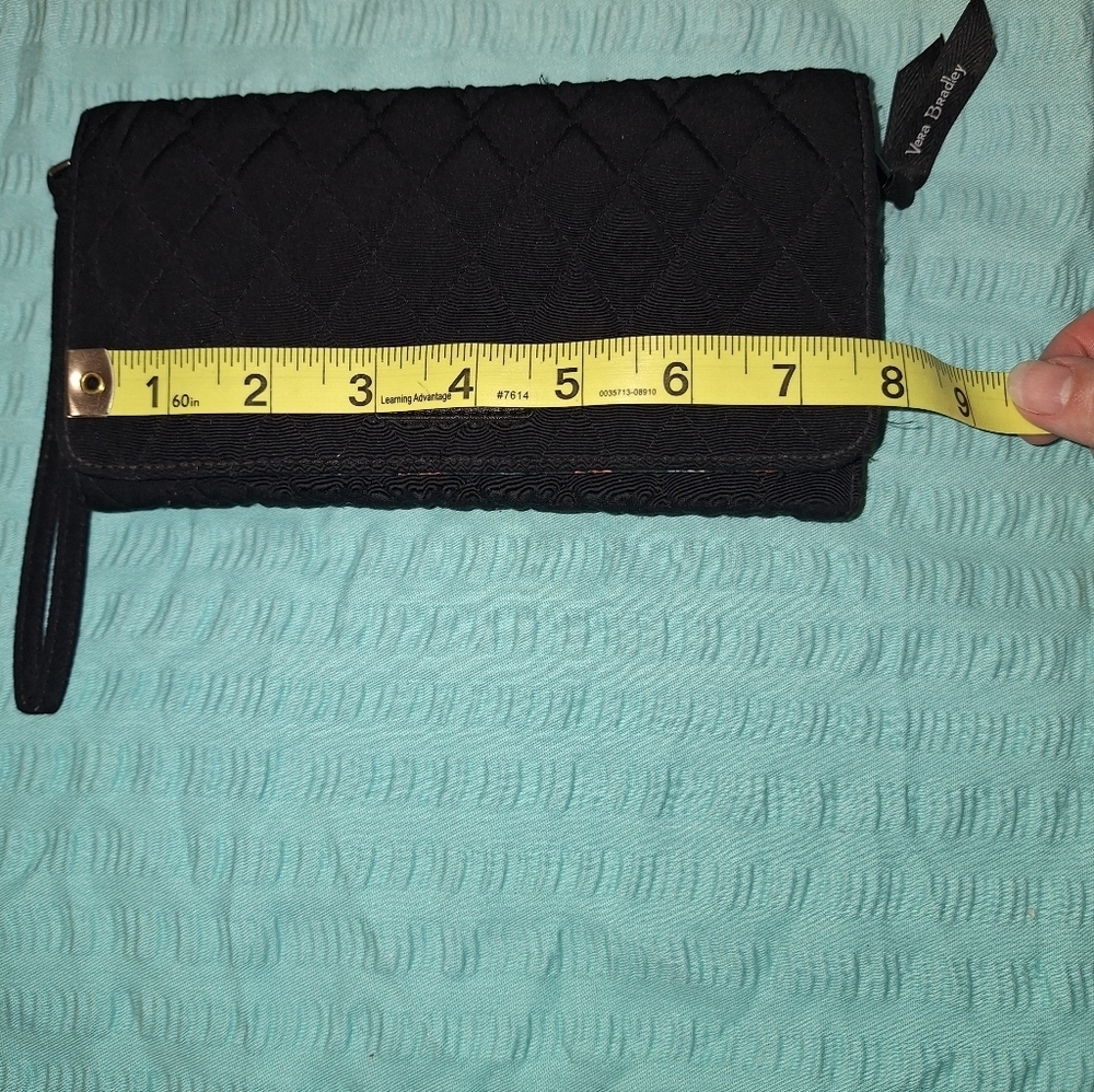 Vera Bradley Black Quilted Wristlet - Picture 2 of 5